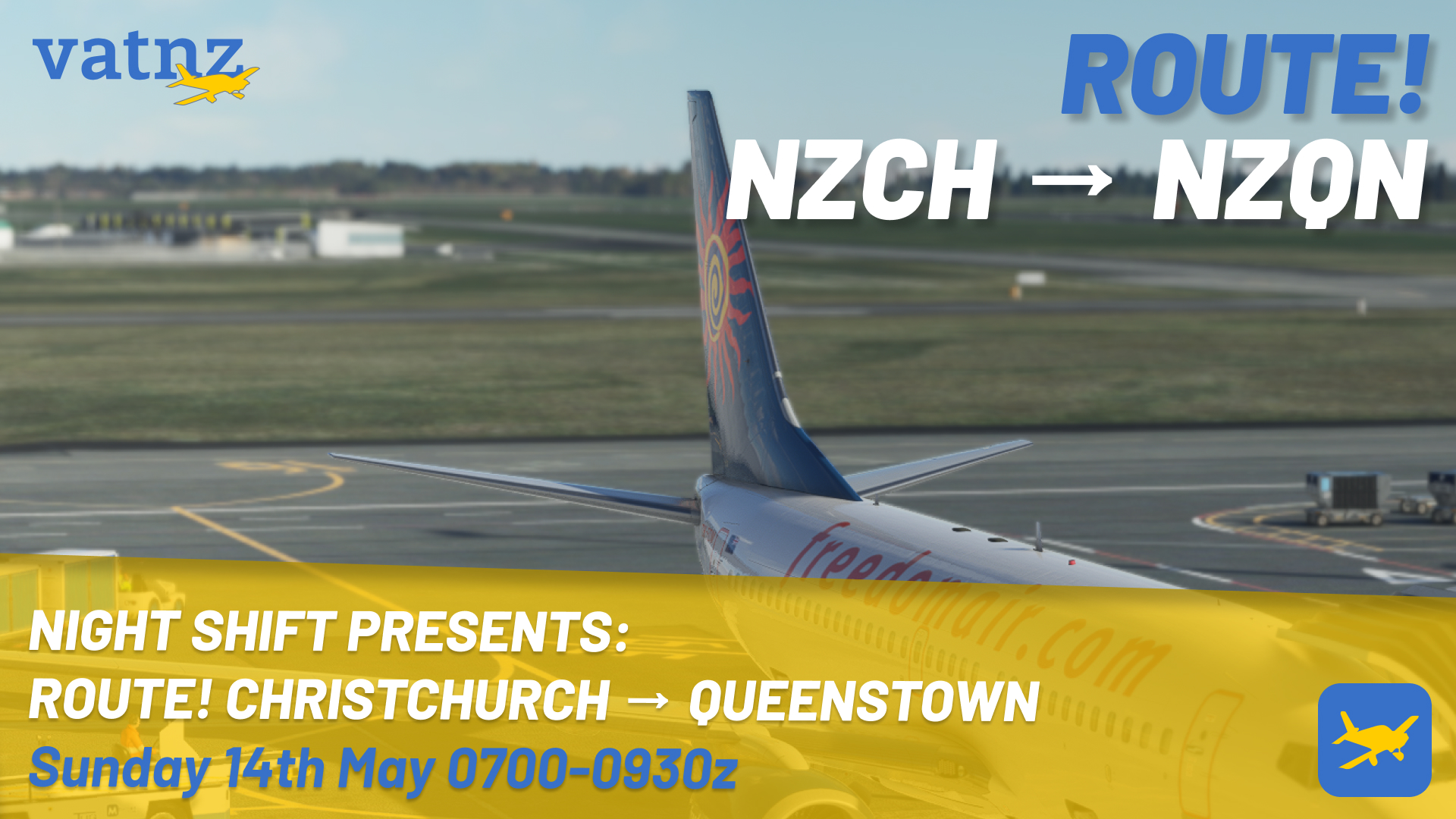 Night Shift Presents: Route! NZCH → NZQN